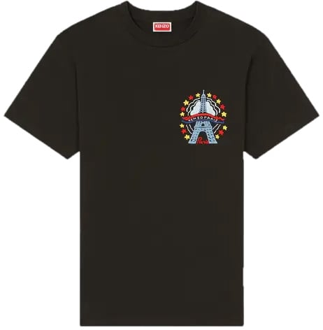 Kenzo Paris T-shirts And Polos Black Zwart