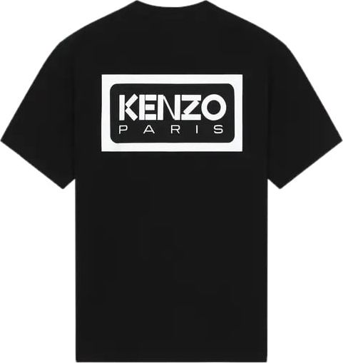 Kenzo t shirt a patch varsity jungle Zwart