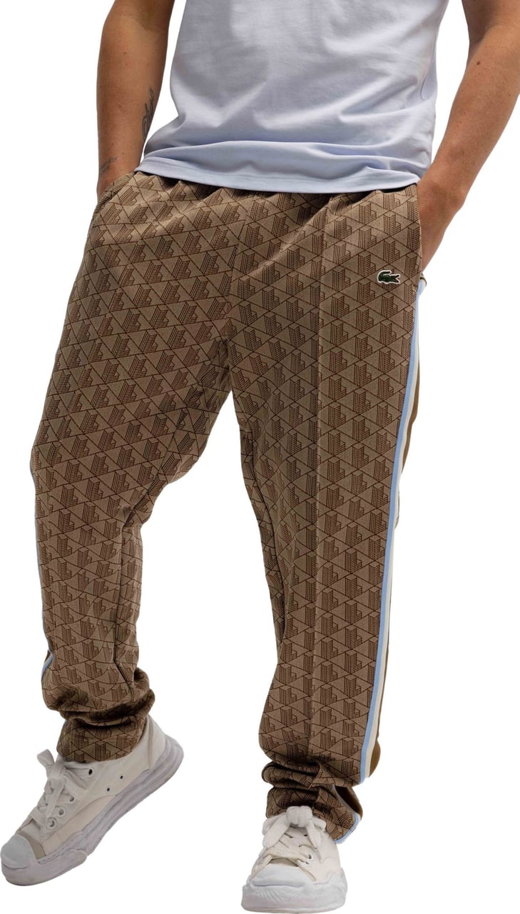 Lacoste pantalon de survetement monogramme 2 Bruin