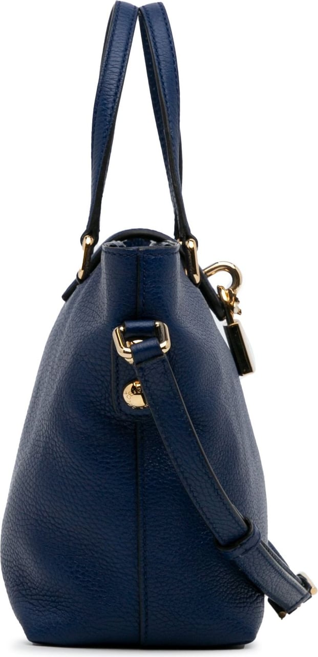 Dolce & Gabbana Small Lock Satchel Blauw