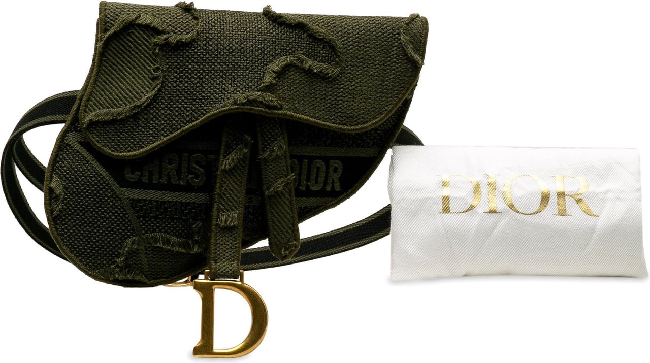 Dior Camouflage Saddle Belt Bag Groen