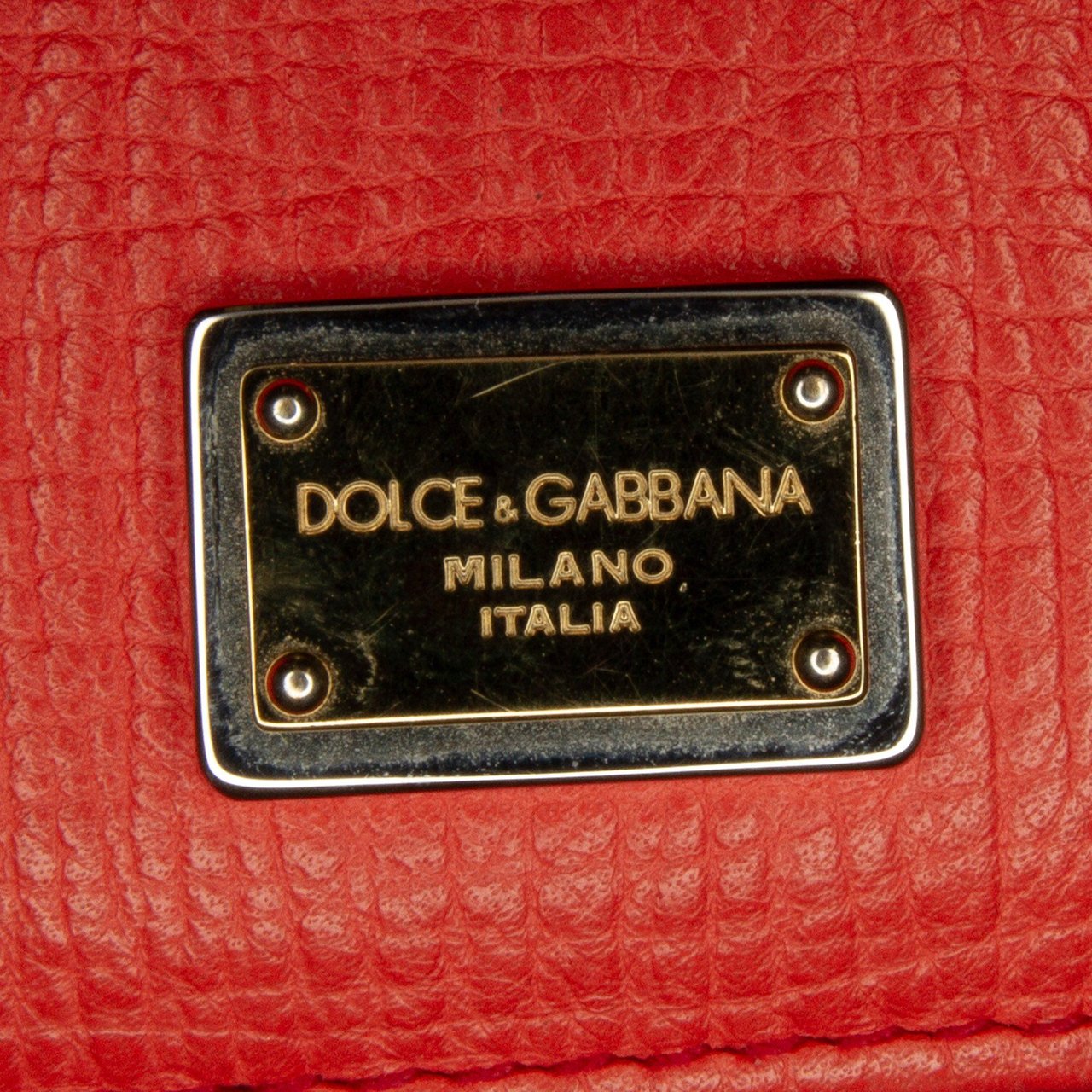 Dolce & Gabbana Mini Miss Sicily Von Wallet on Chain Oranje