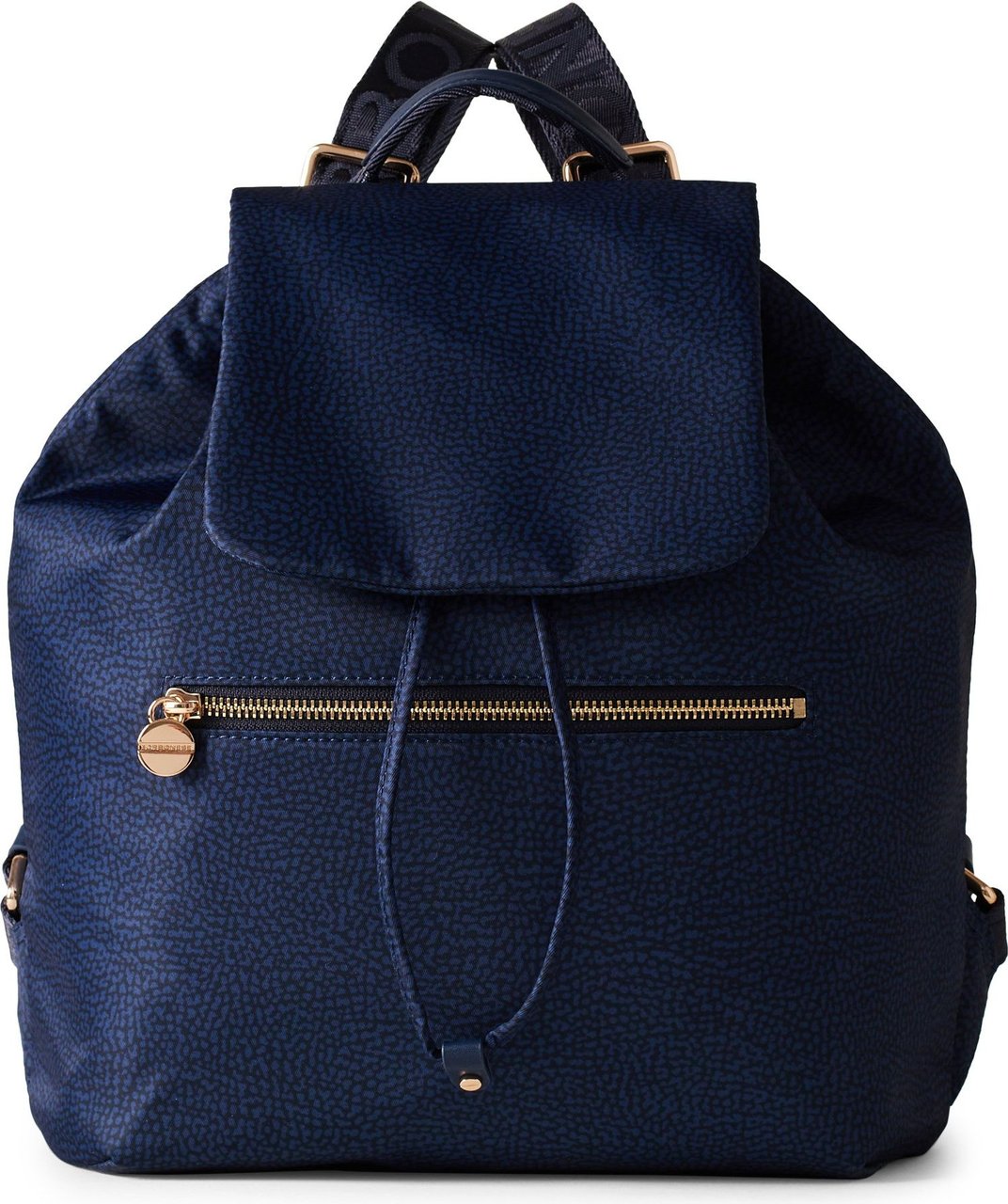 Borbonese Eco Line Backpack Medium Blauw