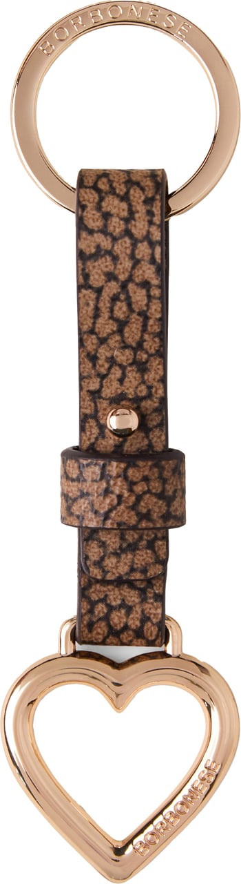 Borbonese HEART KEYCHAIN Bruin