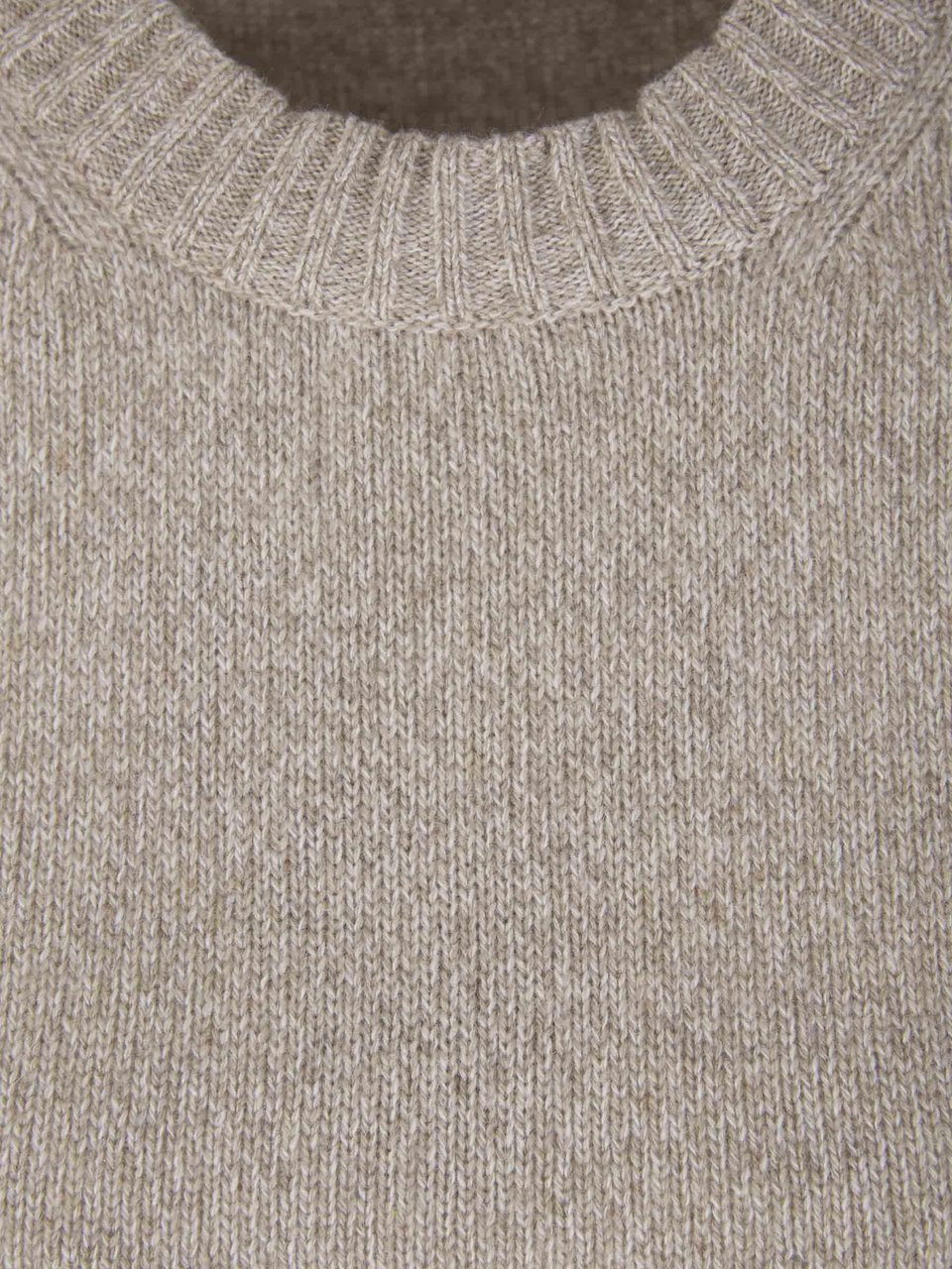 AMI Paris Cashmere Knit Sweater Taupe