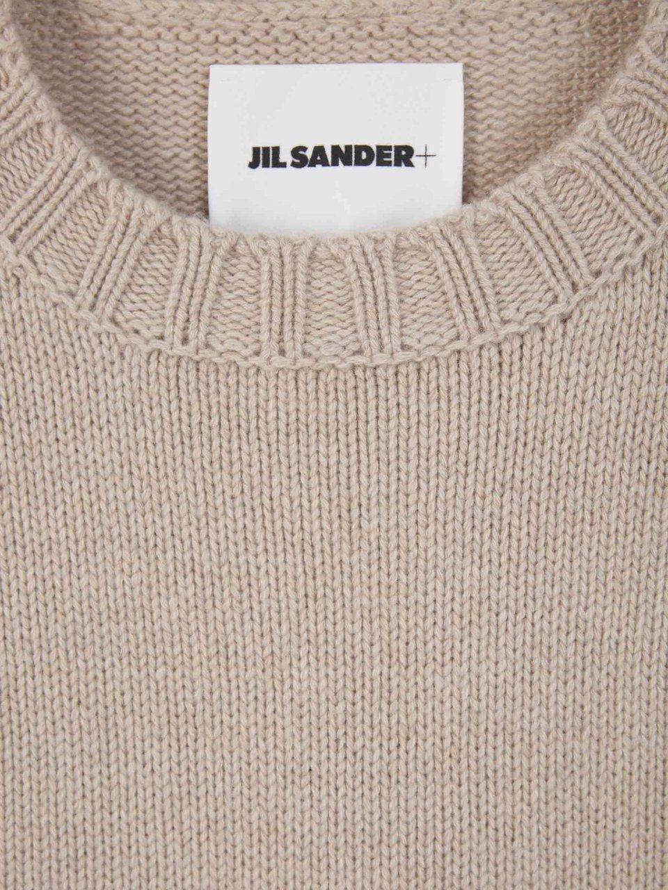 Jil Sander Cashmere Knit Sweater Beige