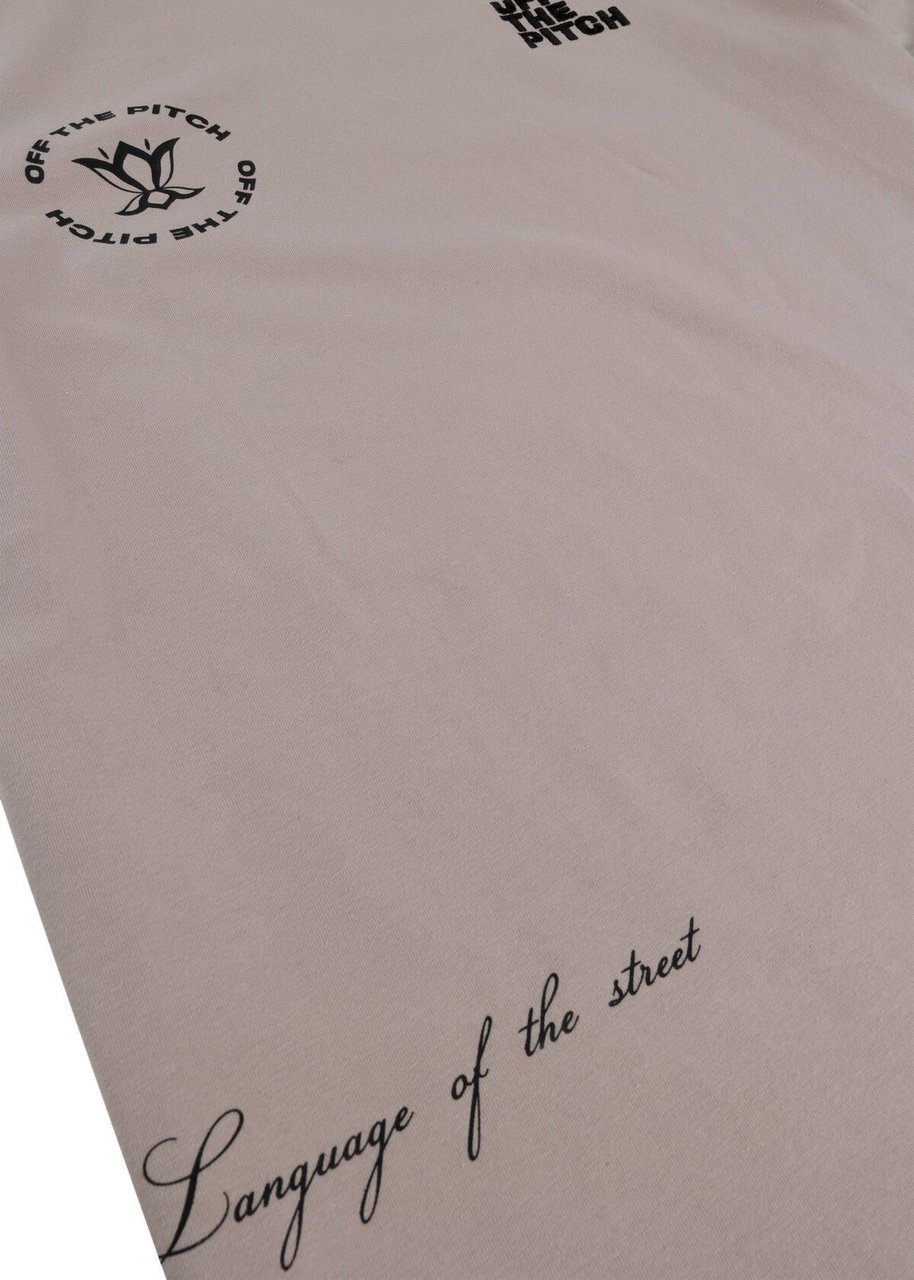 OFF THE PITCH Generation Slim Fit T-Shirt Heren Beige Roze
