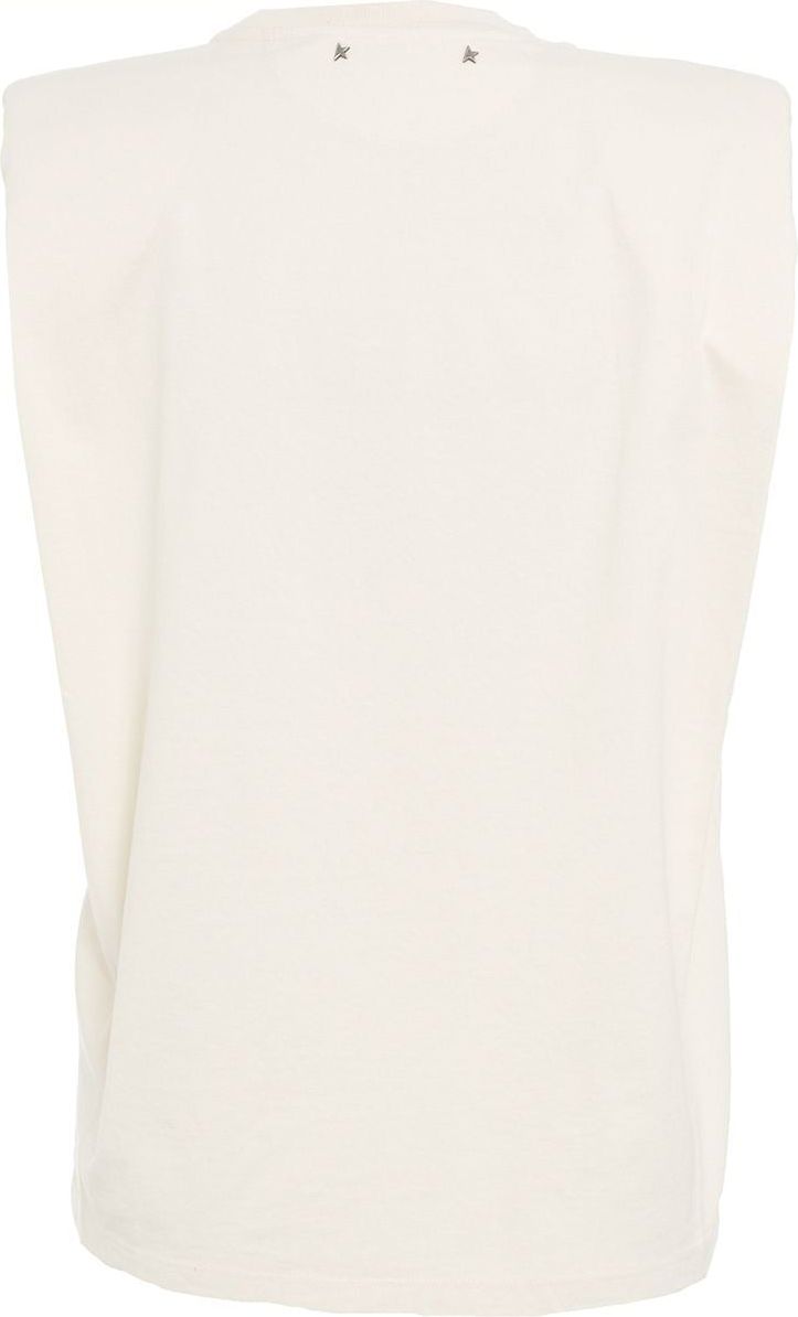 Golden Goose T-shirt "Isabel" with embroidery Beige