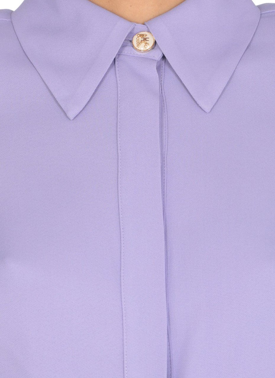 Elisabetta Franchi Shirts Purple Blauw