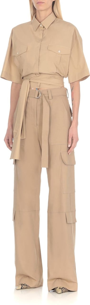 MSGM Trousers Brown Bruin