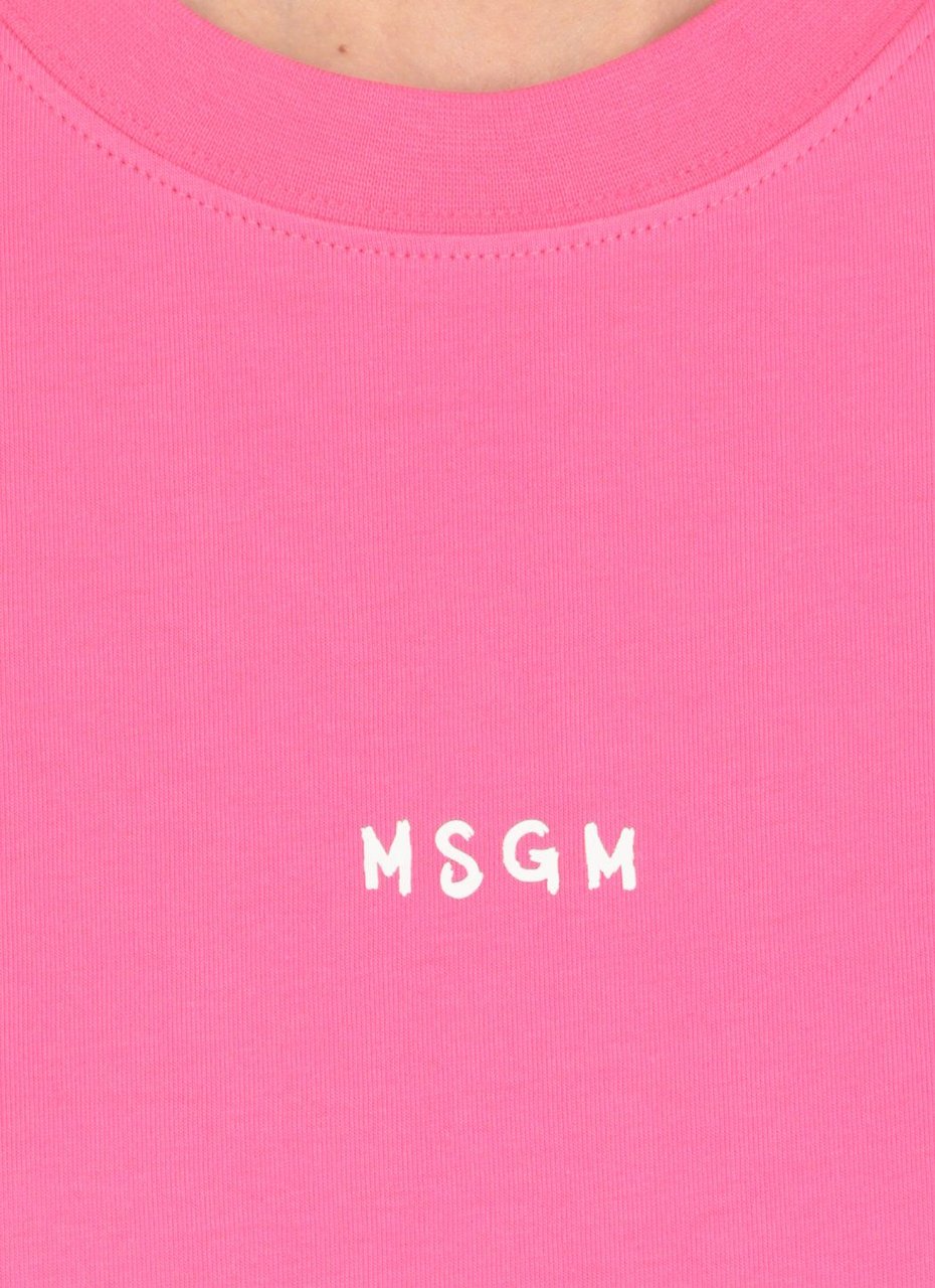 MSGM T-shirts And Polos Fuchsia Fuchsia Neutraal
