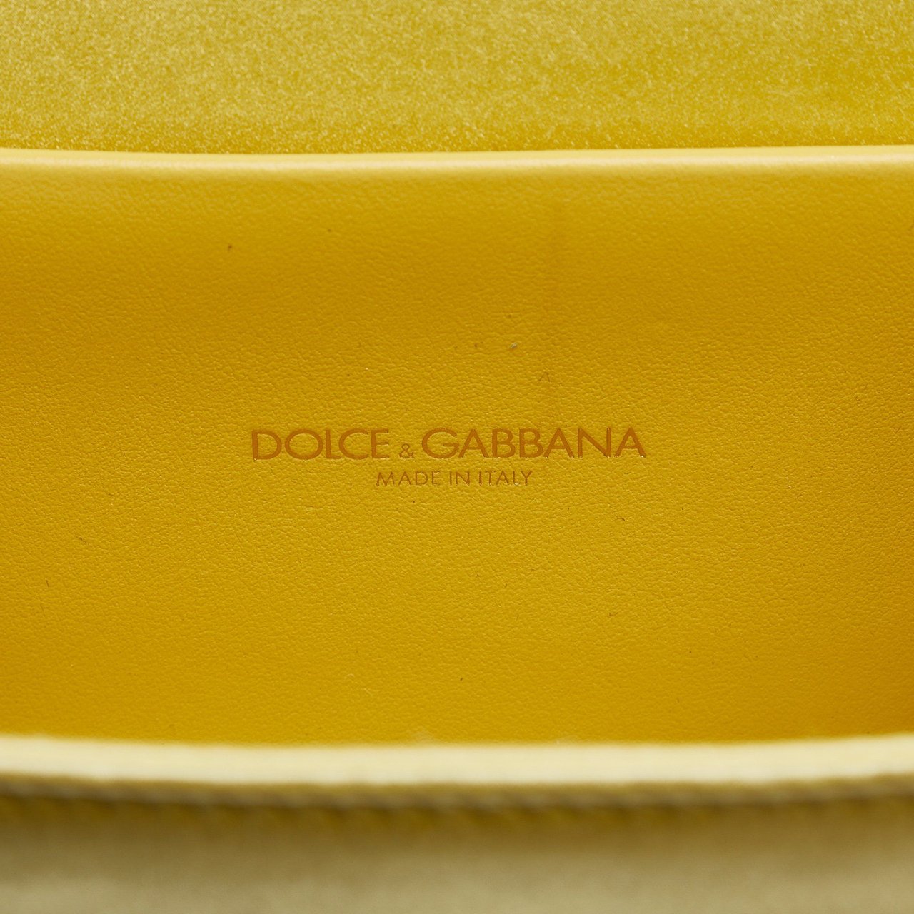 Dolce & Gabbana Satin Devotion Satchel Geel