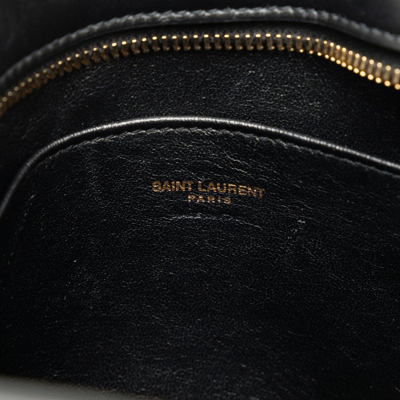 Saint Laurent Baby Leather Monogram Cabas Zwart