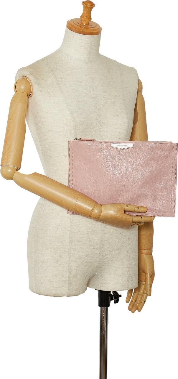 Givenchy Antigona Leather Clutch Bag Roze