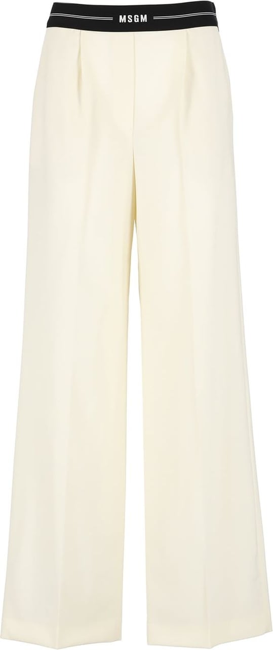 MSGM pantalone white Wit