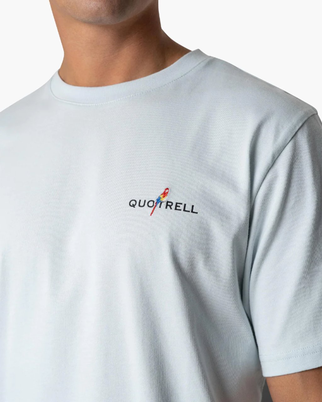 Quotrell Resort Tee | Light Blue/black Blauw