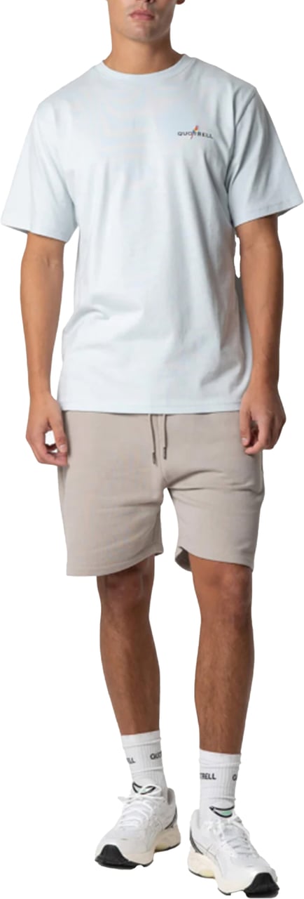 Quotrell Resort Tee | Light Blue/black Blauw