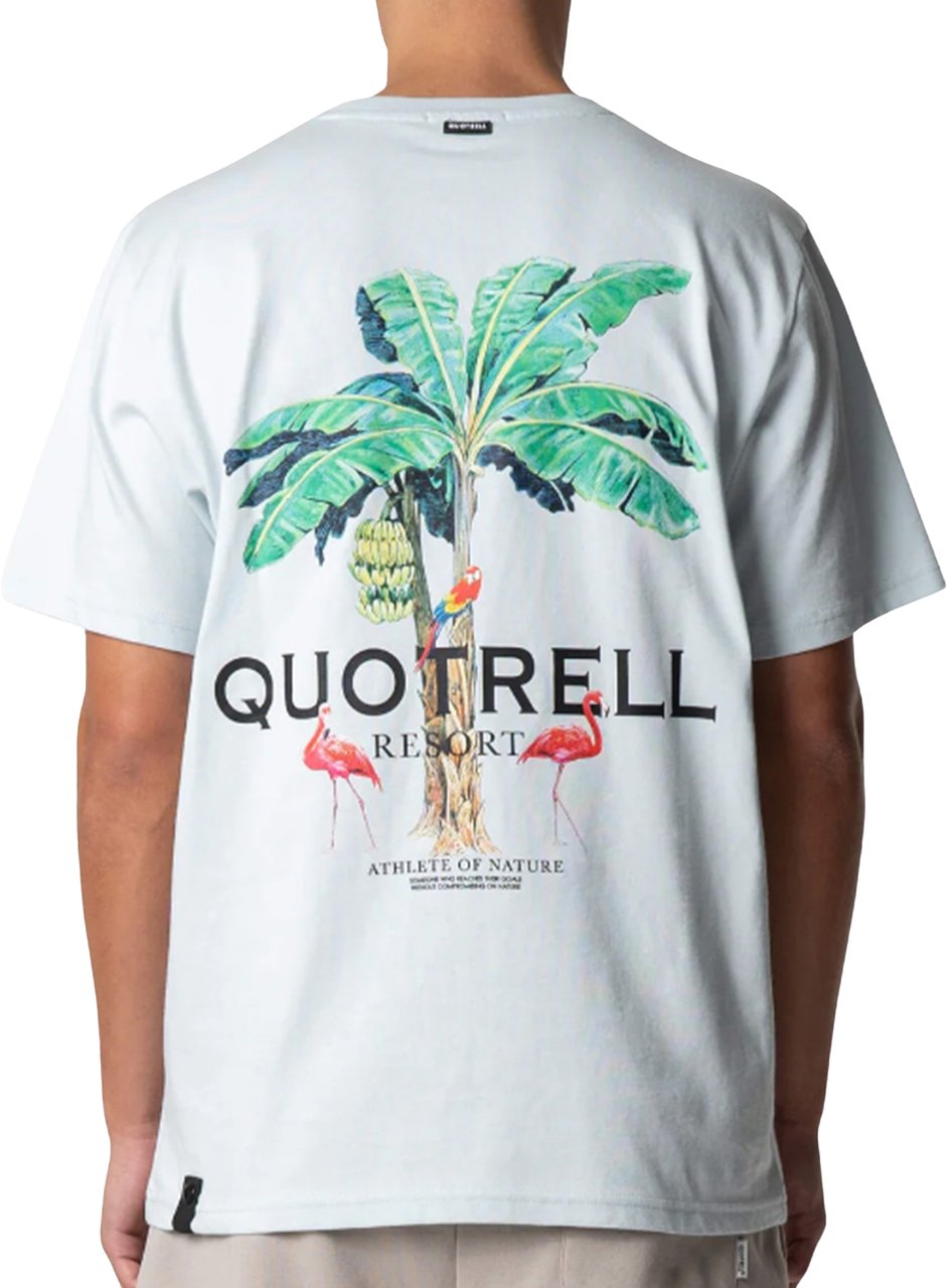 Quotrell Resort Tee | Light Blue/black Blauw