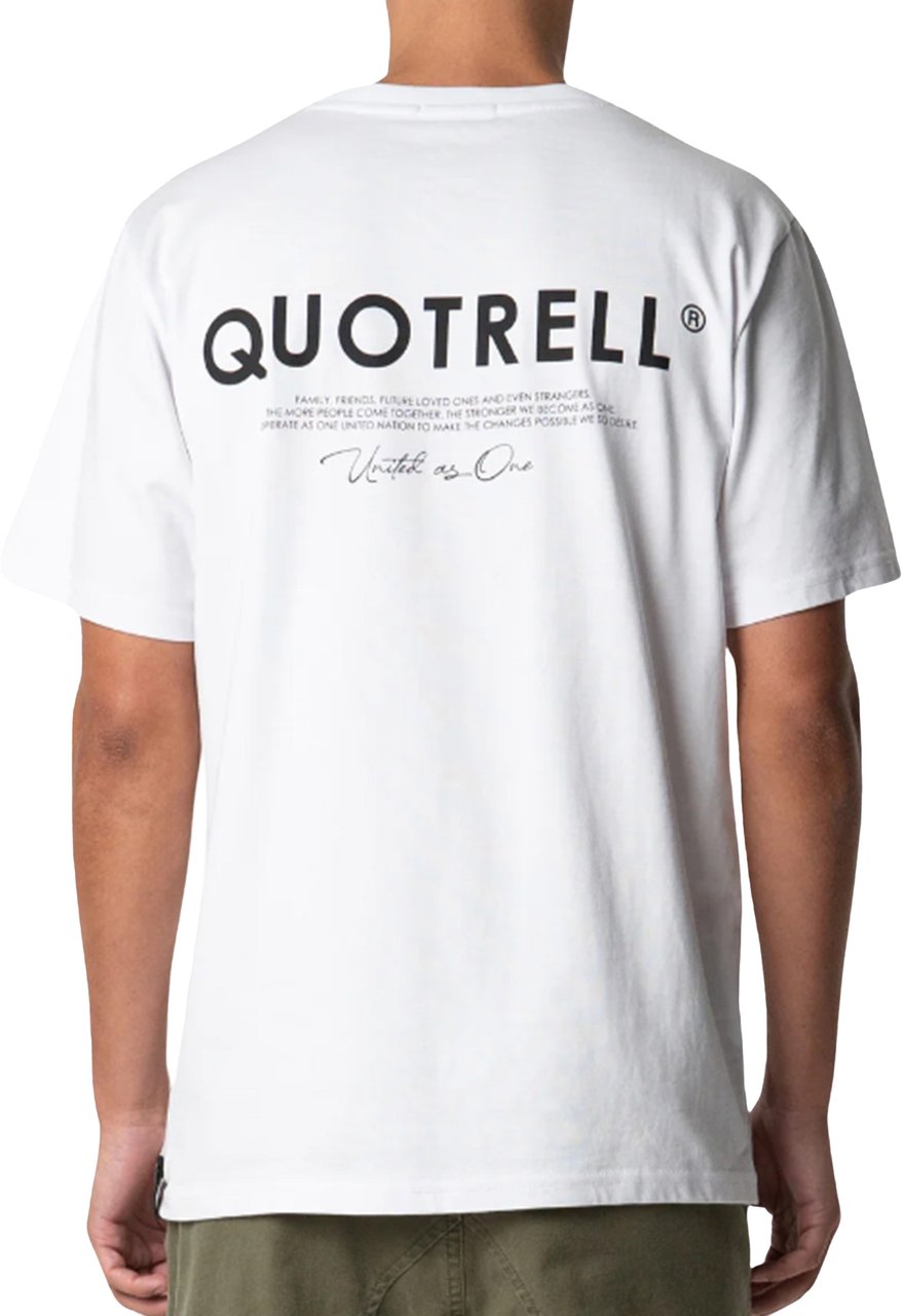 Quotrell Jaipur T-shirt | White/cobalt Groen