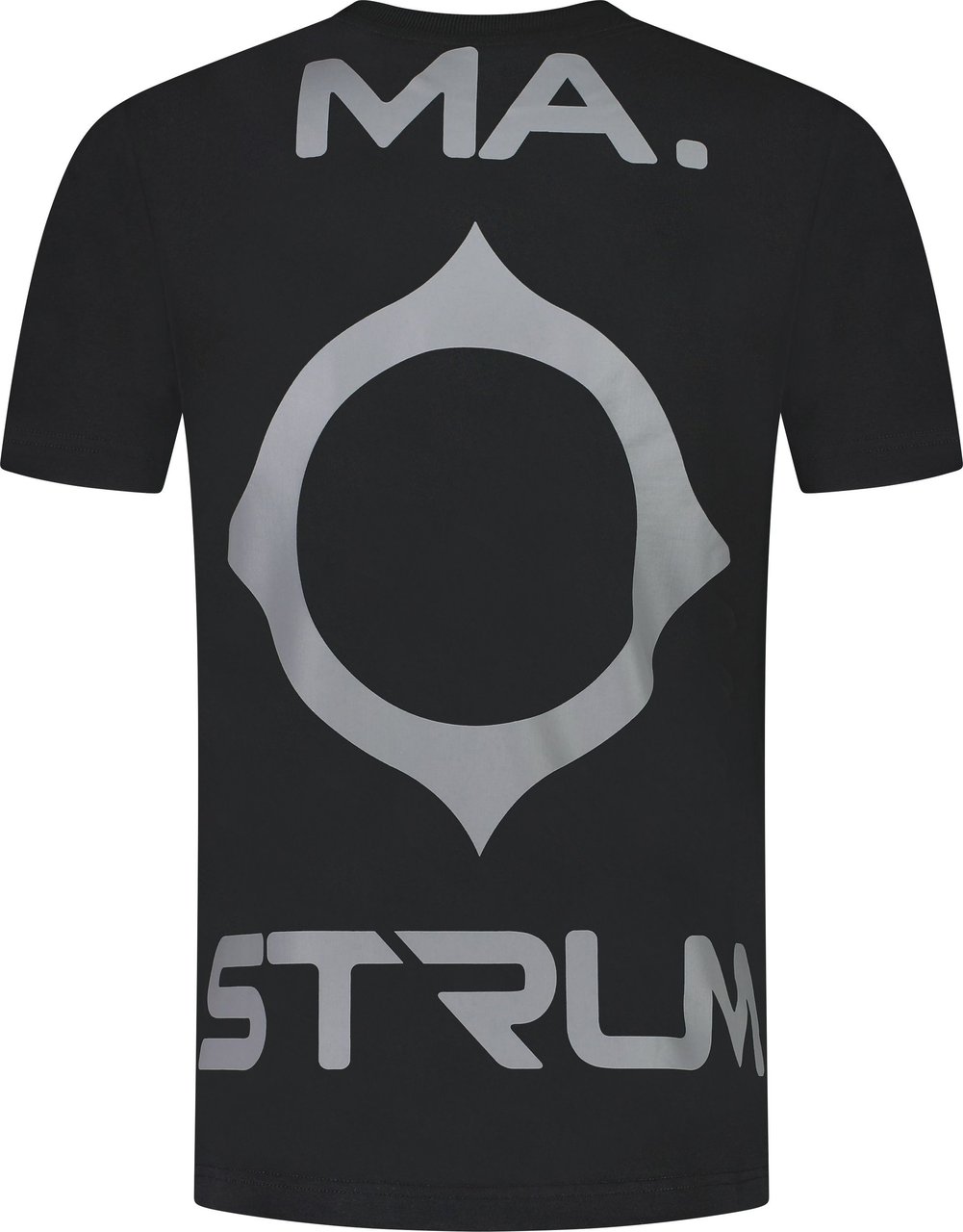 Ma.Strum Logo t-shirts zwart Zwart