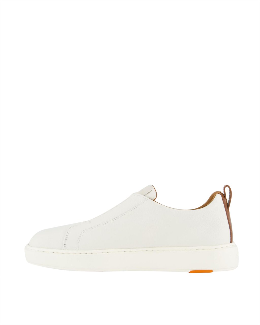 Santoni Heren Victor Sneaker Wit Wit