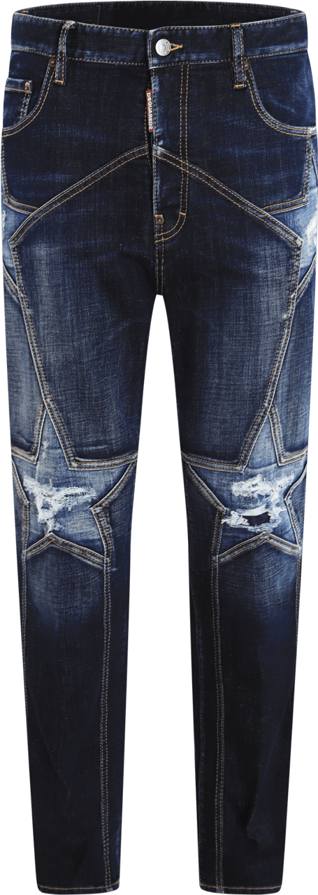 Dsquared2 Heren Superstar Wash 642 Jeans Blauw Blauw