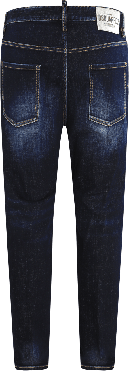 Dsquared2 Heren Superstar Wash 642 Jeans Blauw Blauw