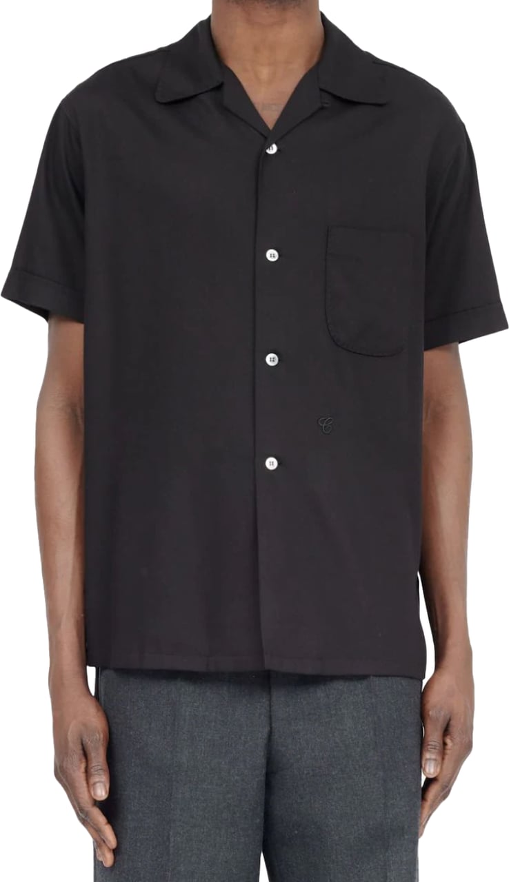 Maison Margiela Short Sleeve Shirt Black Zwart