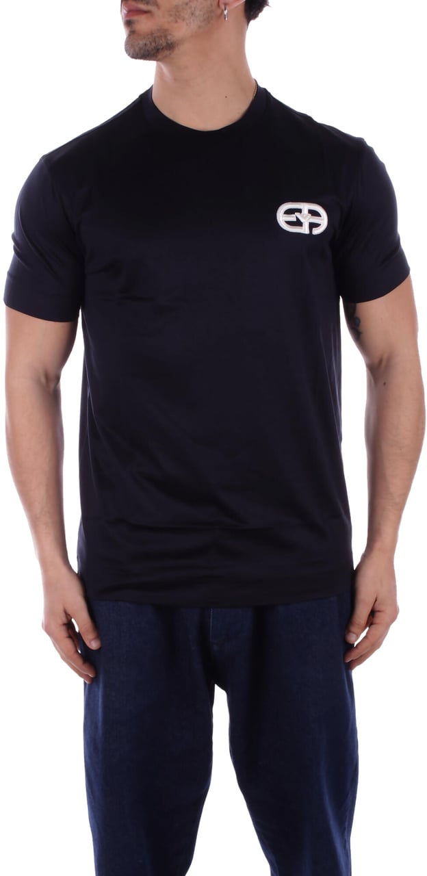 Emporio Armani T-Shirts And Polos Blue Blauw