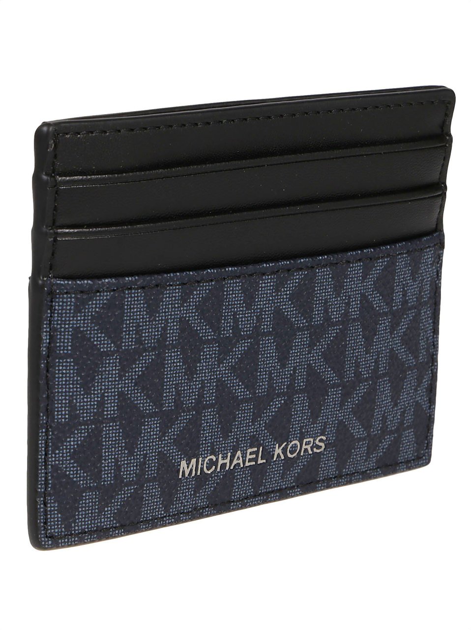 Michael Kors Greyson Credit Card Holder Blue Blauw