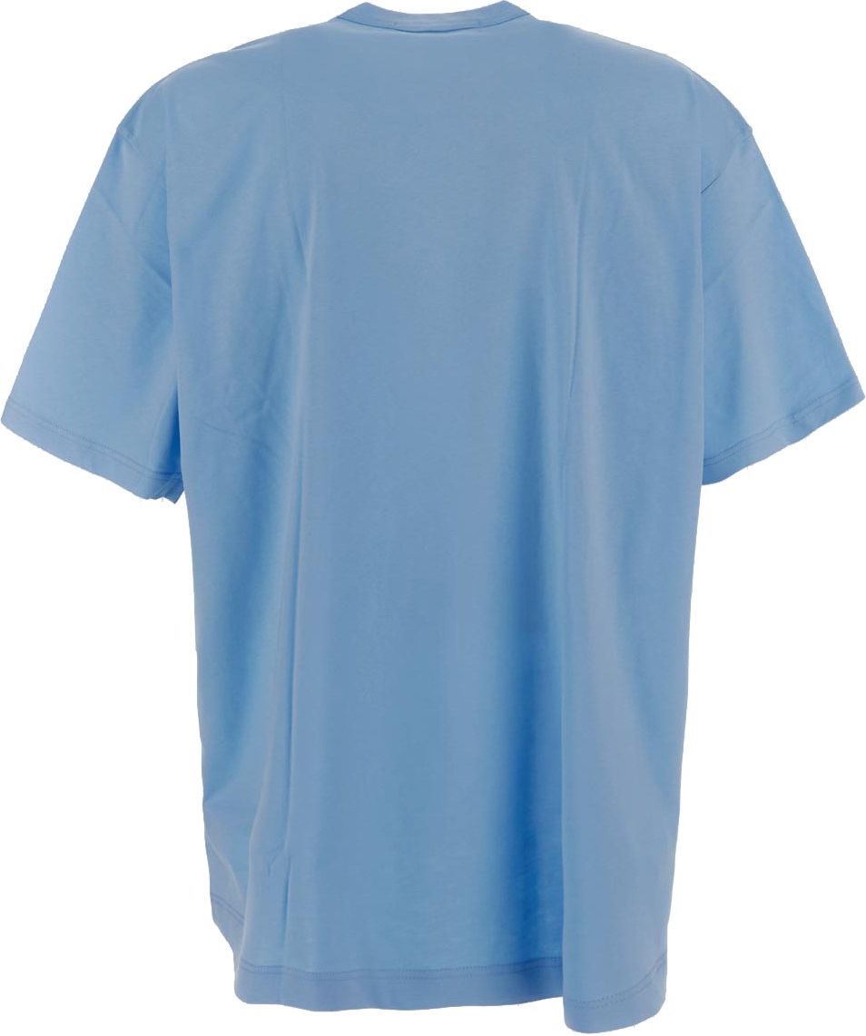 Comme des Garçons Logo T-Shirt Blauw
