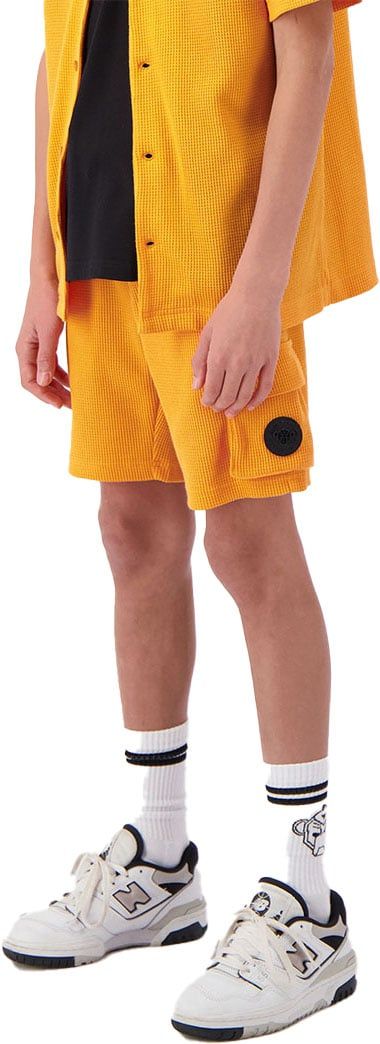 Black Bananas Jr. Waffle Shorts Oranje