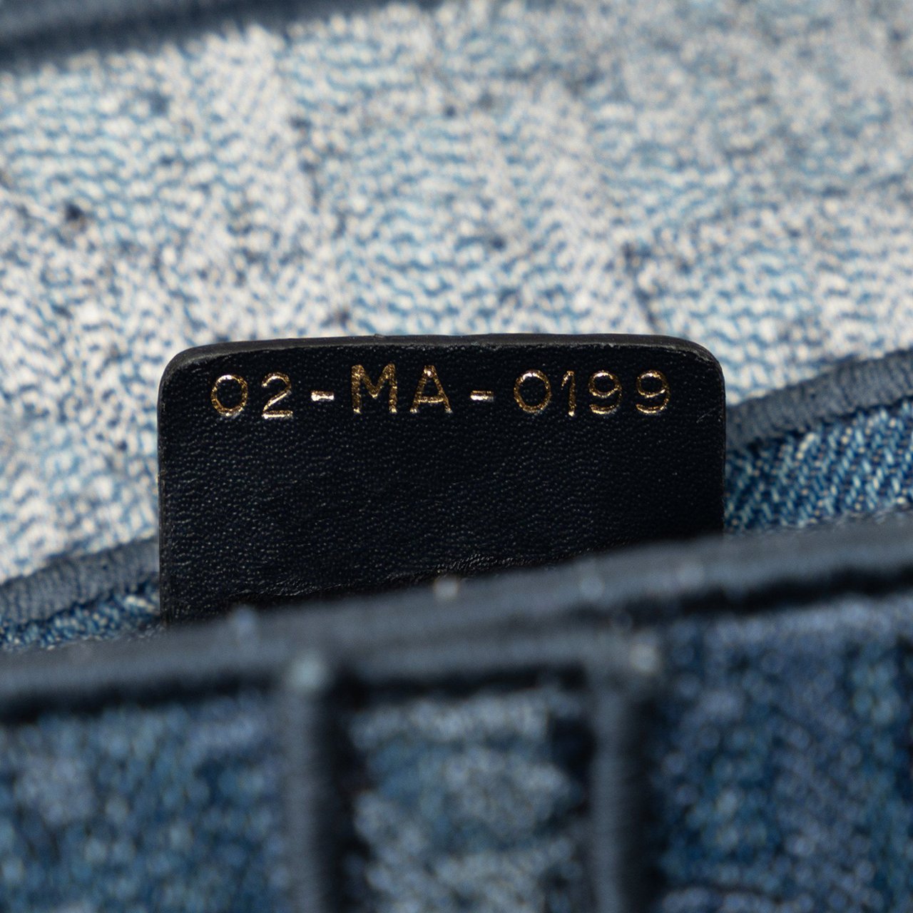Dior Oblique Denim Saddle Bag Blauw