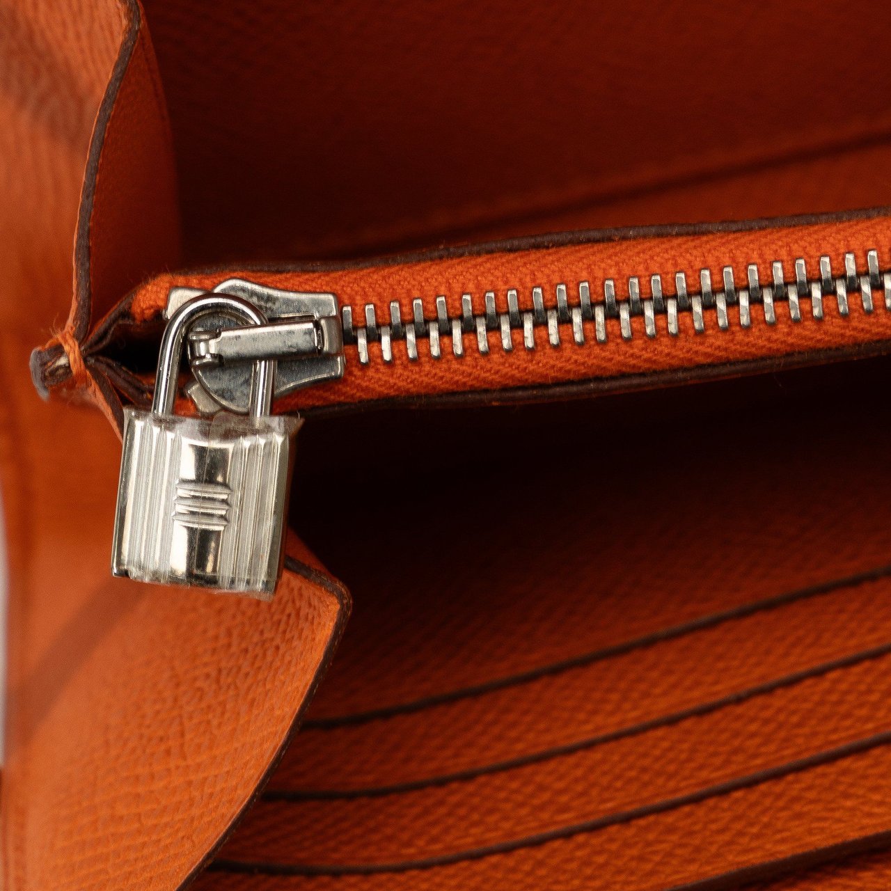 Hermès Epsom Classic Kelly Wallet Oranje