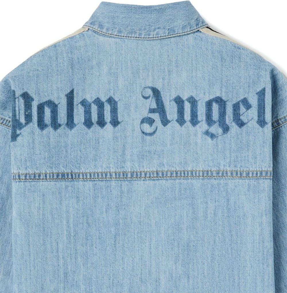 Palm Angels Palm Angels Shirts Blue Blauw