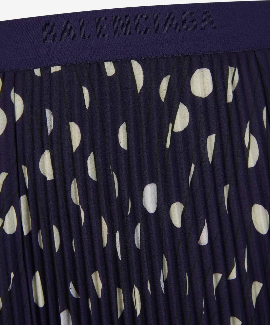 Balenciaga Midi Pleated Skirt Blauw
