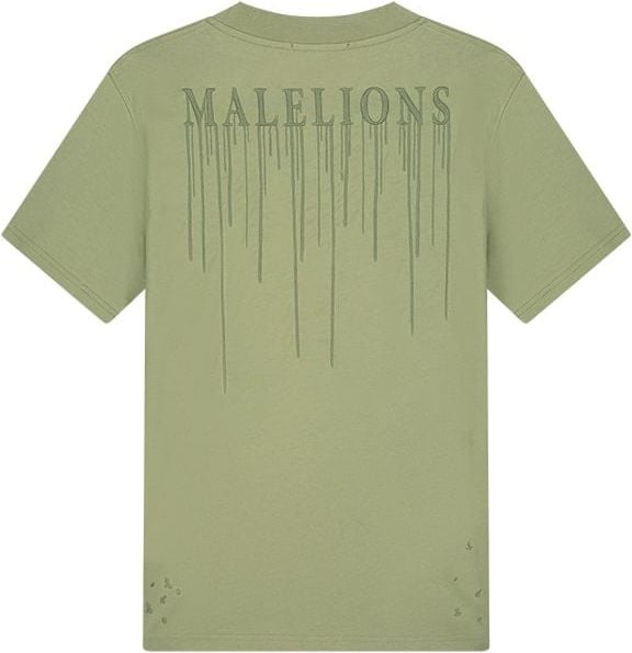 Malelions Malelions Men Painter T-Shirt - Sage Green Groen