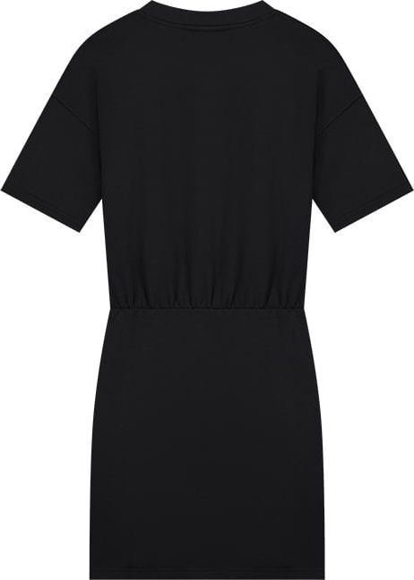 Malelions Malelions Women Luna T-Shirt Dress - Black/White Zwart