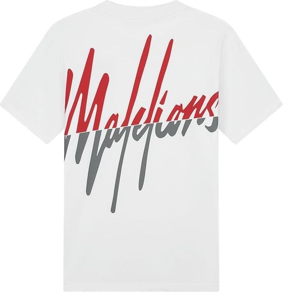 Malelions Malelions Men Split T-Shirt - White/Red Divers