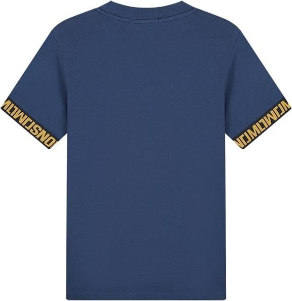 Malelions Malelions Men Venetian T-Shirt - Navy/Gold Blauw