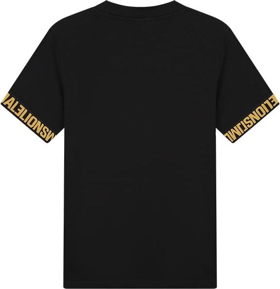 Malelions Malelions Men Venetian T-Shirt - Black/Gold Zwart