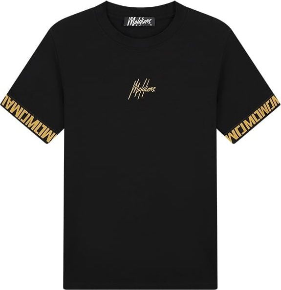 Malelions Malelions Men Venetian T-Shirt - Black/Gold Zwart