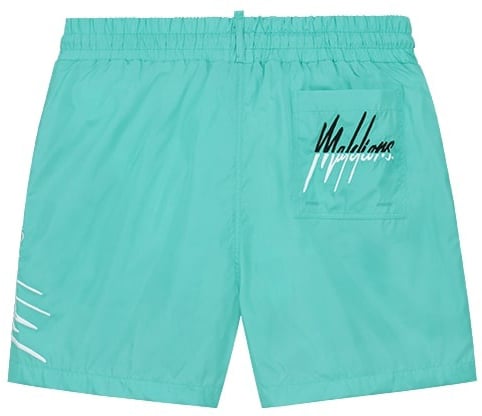Malelions Malelions Men Split Swim Shorts Blauw