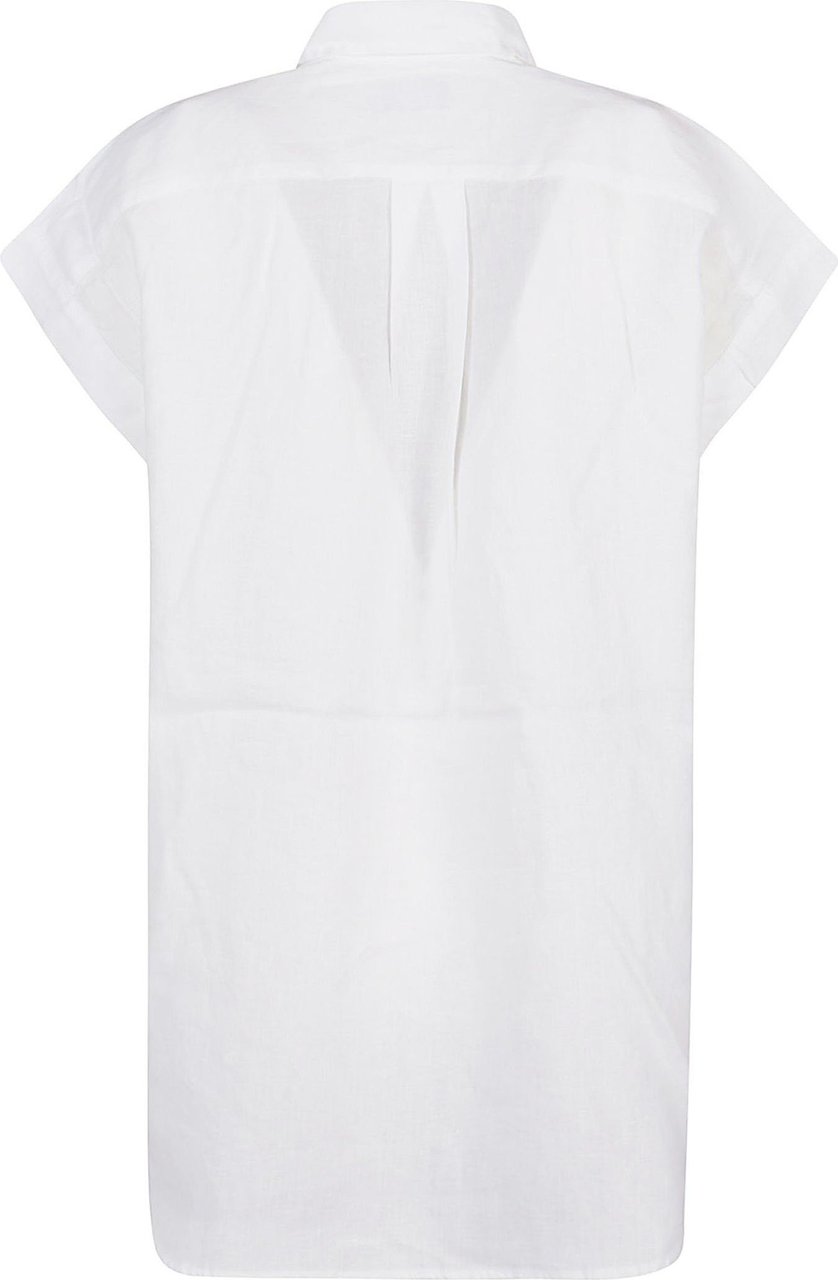 Ralph Lauren Short Sleeve Button Front Shirt White Wit