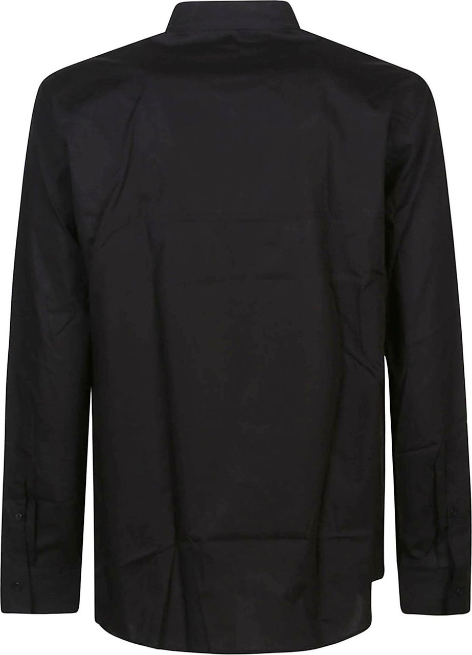 Versace Jeans Couture Patch Logo Basic Shirt Black Zwart