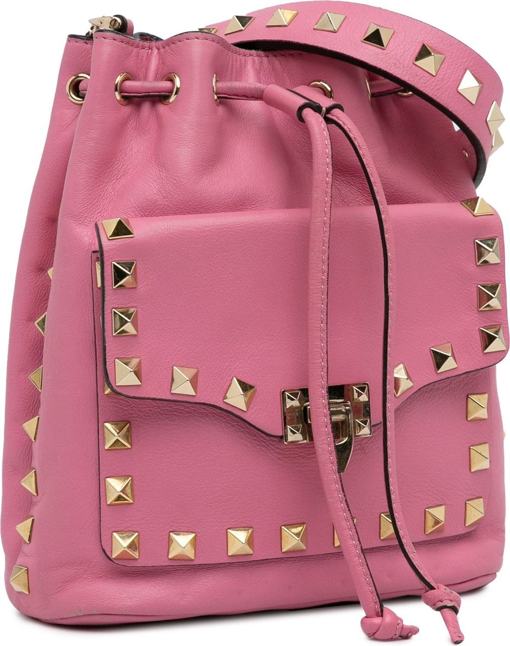 Valentino Rockstud Bucket Bag Roze