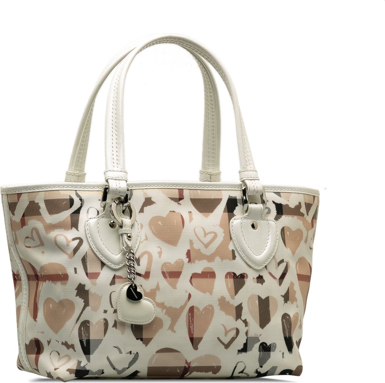 Burberry Hearts House Check Gracie Tote Bag Bruin