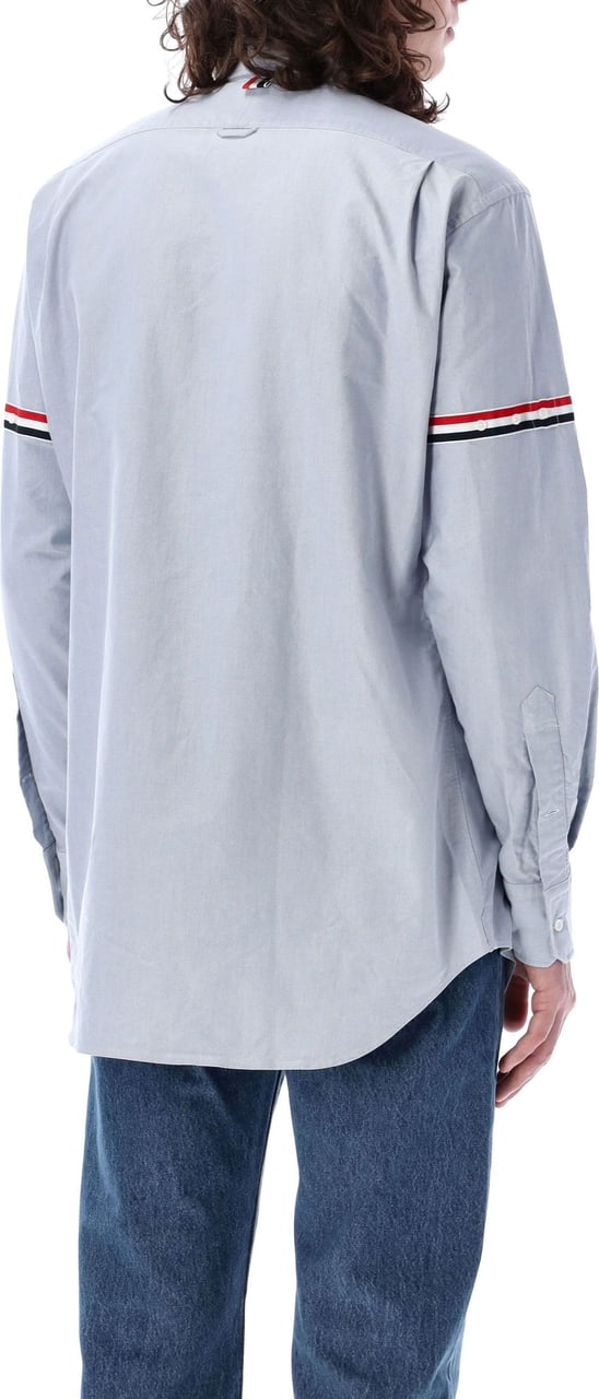 Thom Browne CLASSIC LONG SLEEVE BUTTON DOWN POINT CO Blauw