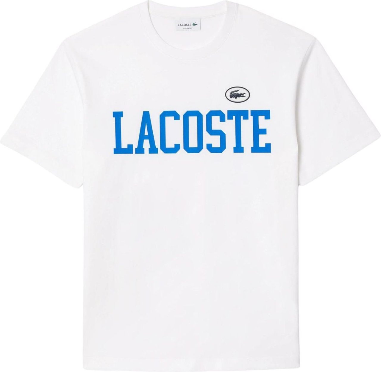 Lacoste T-shirt Uomo con scritta e stemma Wit