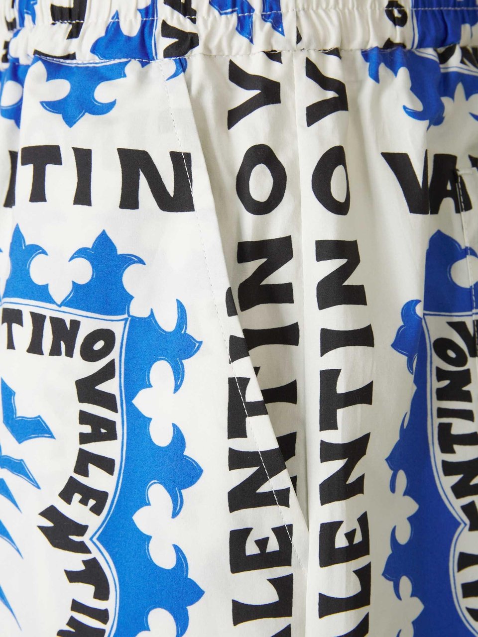 Valentino Integral Logo Bermuda Shorts Blauw